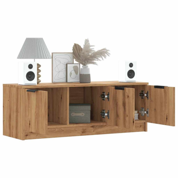 Mueble de TV madera contrachapada artisan roble 102x35x36.5 cm D