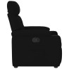 Sillón reclinable de tela negro 4