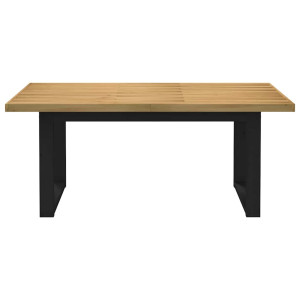 Mesa de jantar NOAIN pernas forma U 180x90x75 cm pinho maciço H
