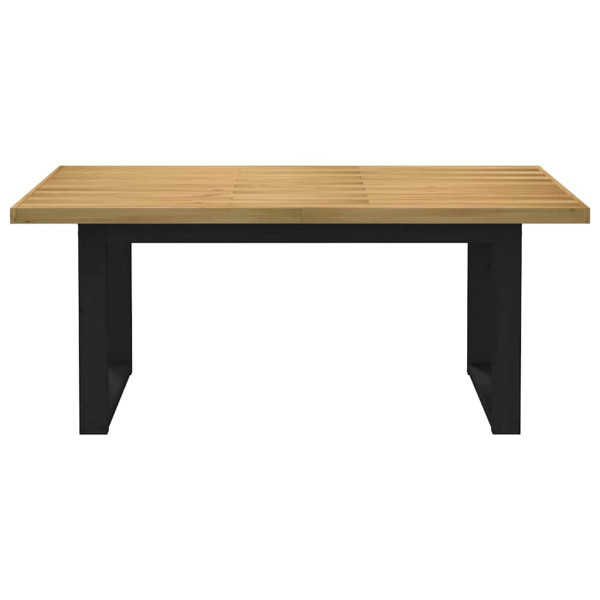 Mesa de jantar NOAIN pernas forma U 180x90x75 cm pinho maciço M 2