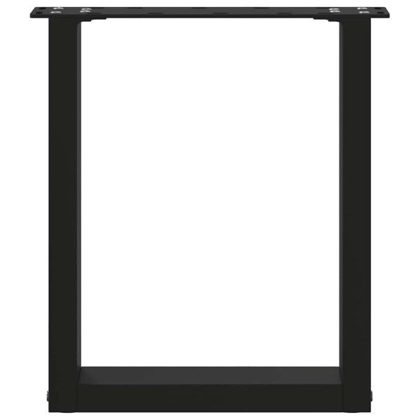 Patas de mesa de centro forma U 2uds acero negro 38x(42-43) cm M 5
