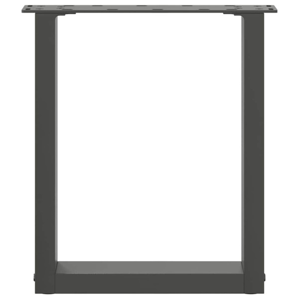Pés para mesa de centro em formato de U. 2 peças. antracite. 28x(42-43) cm. aço M 5
