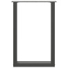 Patas mesa centro forma U 2uds antracita 50x(72-73)cm acero 5