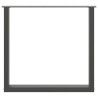 Pés para mesa de jantar em formato de U. 2 peças. antracite. 80x(72-73) cm. aço 5