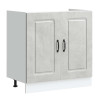 Mueble bajo para fregadero Kalmar gris hormigón 80x46x81.5 cm 2