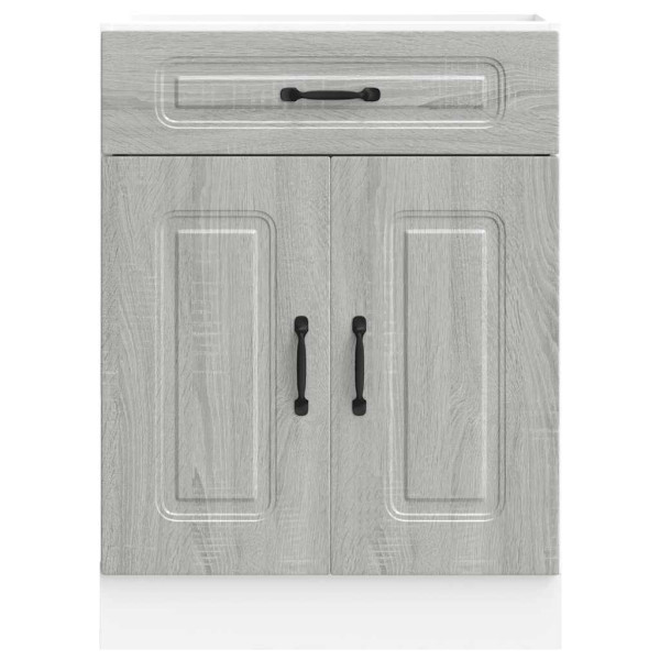 Mueble bajo de cocina Kalmar gris sonoma madera de ingeniería M 4