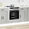 Mueble de horno Kalmar gris sonoma madera reconstituida 3