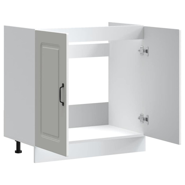 Mueble bajo para fregadero Kalmar blanco 80x46x81.5 cm M 5