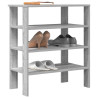 Mueble zapatero madera contrachapada gris sonoma 61x32x70 cm 1