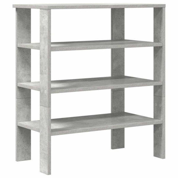 Mueble zapatero madera contrachapada gris hormigón 61x32x70 cm M 2