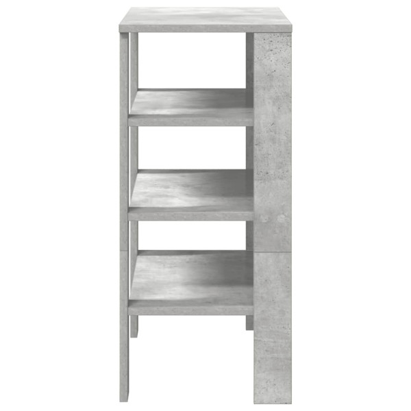 Mueble zapatero madera contrachapada gris hormigón 61x32x70 cm M 5