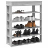 Mueble zapatero madera de ingeniería gris sonoma 80x30x98 cm 1