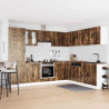 Mueble cocina Porto roble ahumado 14 pzas madera contrachapada 3