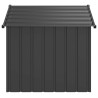 Casota para cães com telhado 131x101x102 cm aço galvanizado 4