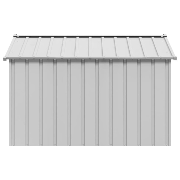 Caseta para perros con techo acero galvanizado 113x153x101 cm M 4
