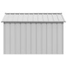 Casota para cães com telhado 113x153x101 cm aço galvanizado 4