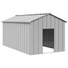 Casota para cães com telhado 114x202x101 cm aço galvanizado 1