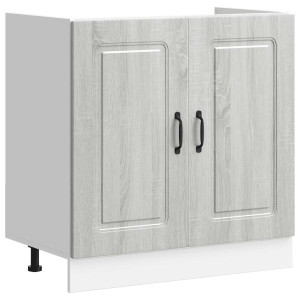 Mueble bajo para fregadero Kalmar gris sonoma 80x46x81.5 cm H