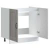 Mueble bajo para fregadero Kalmar gris sonoma 80x46x81.5 cm 5