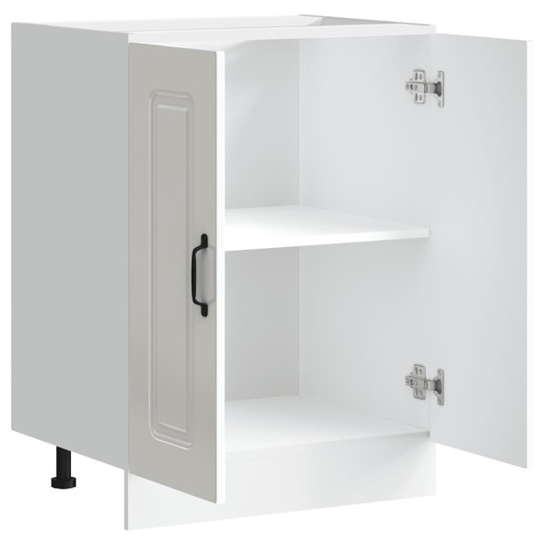 Mueble bajo para fregadero Kalmar blanco brillo 60x46x81.5 cm M 5