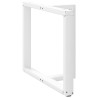 Pés para mesa de jantar em forma de T. 2 peças. branco. 90x35x(72-73) cm. aço 3