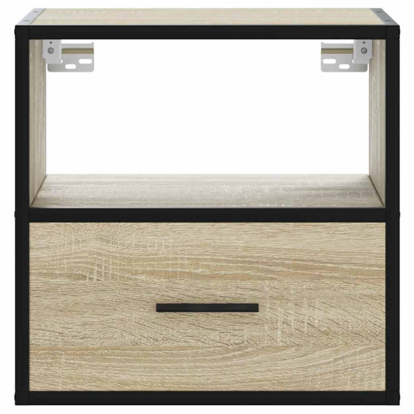 Mesitas de noche de pared 2 unidades roble Sonoma 40x31x39.5 cm M 5