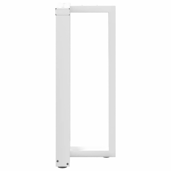 Pernas de mesa de bar em forma de T 2 peças aço branco 40x35x(91-92 cm) M 5