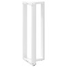 Pés de mesa de bar em forma de T. 2 peças. branco. 50x35x(110-111) cm. aço 4