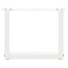 Pernas de mesa de centro em formato de U 2 peças aço branco 30x(30-31) cm 5