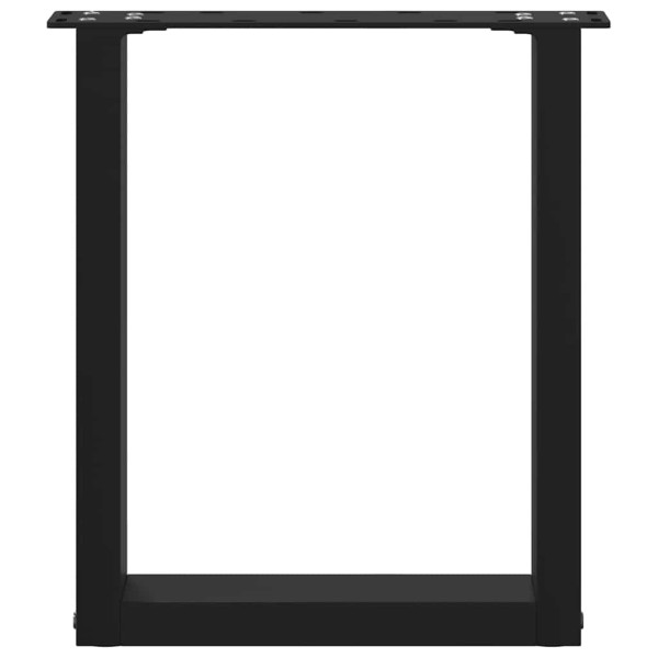 Patas de mesa de centro forma U 2uds acero negro 28x(42-43) cm M 5