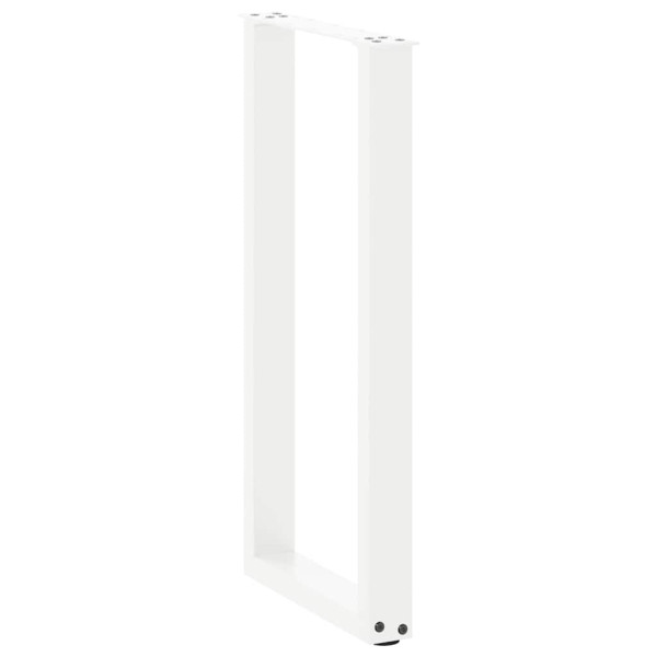 Patas de mesa de centro forma U 2uds acero blanco 28x(72-73) cm M 4