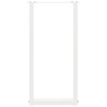 Pernas de mesa de centro em forma de U 2 unidades aço branco 28x(72-73) cm 5