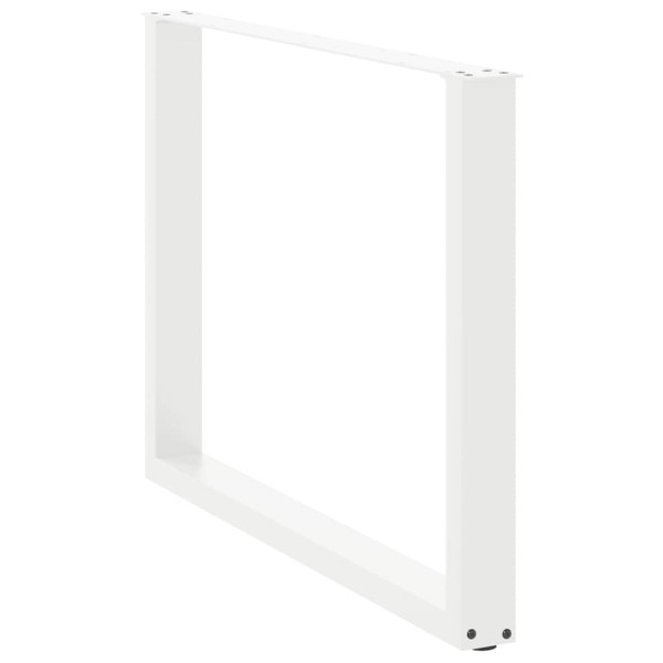 Pés de mesa de jantar em forma de U. 2 peças. branco. 100x (72-73) cm. aço M 4