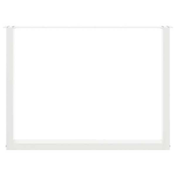 Pés de mesa de jantar em forma de U. 2 peças. branco. 100x (72-73) cm. aço M 5