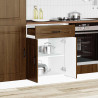 Mueble bajo de cocina Kalmar madera ingeniería de roble marrón 3