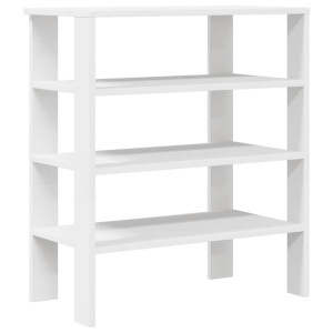 Mueble zapatero madera contrachapada blanco 61x32x70 cm H