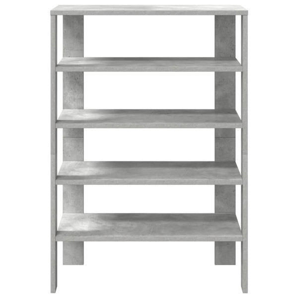 Mueble zapatero madera contrachapada gris hormigón 61x32x87.5cm M 4