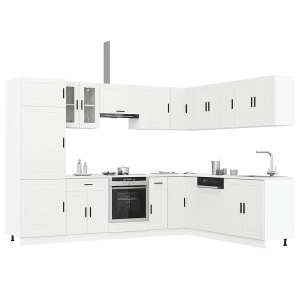 Mueble de cocina Porto blanco 14 piezas madera contrachapada D