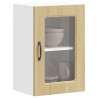 Armario pared cocina puerta de cristal Kalmar roble sonoma 1