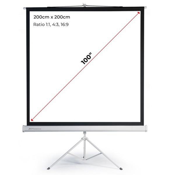 Pantalla trípode proyección 112pulgadas M 2