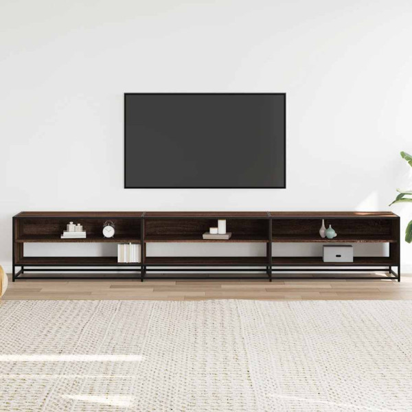 Mueble para TV madera de ingeniería marrón roble 270x40x46 cm M 3