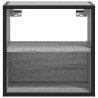Mesitas de noche de pared 2 unidades gris sonoma 40x31x39.5 cm 5