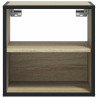 Mesitas de noche de pared 2 unidades roble Sonoma 40x31x39.5 cm 5