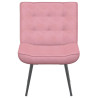 Cadeira de relaxamento 64x74x84 cm veludo rosa 4