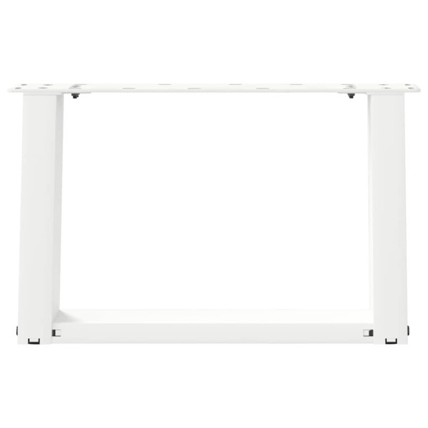 Patas de mesa de centro forma U 2uds acero blanco 40x(30-31) cm M 5