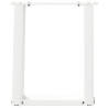 Patas de mesa de centro forma U 2uds acero blanco 28x(42-43) cm 5