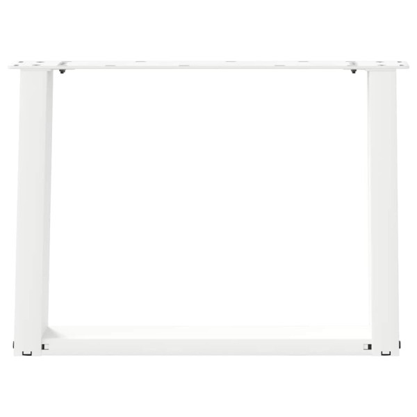 Patas de mesa de centro forma U 2uds acero blanco 60x(42-43) cm M 5