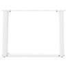 Pés para mesa de centro em formato de U. 2 peças. branco. 60x (42-43) cm. aço 5