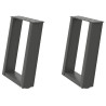Patas para mesa de centro en forma de U 2 uds antracita acero 2