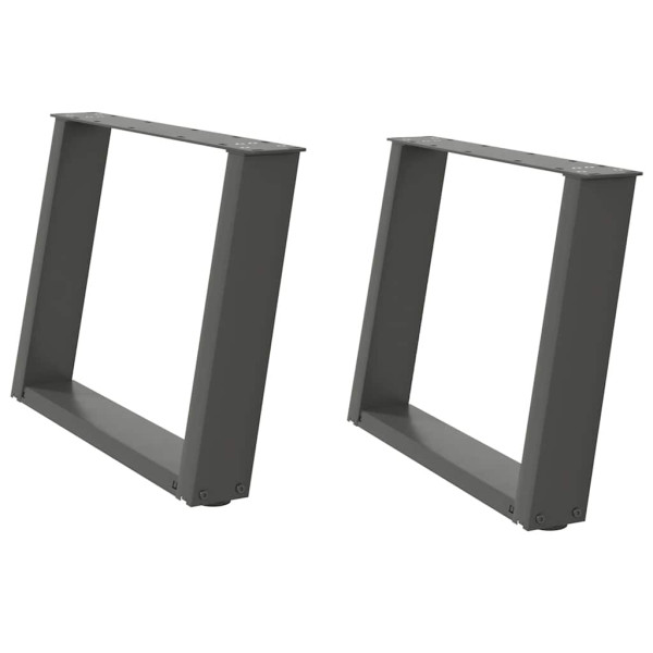 Patas para mesa de centro en forma de U 2 uds antracita acero M 2